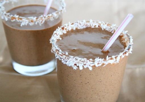 Chocolate Coconut Protein Smoothie 03
