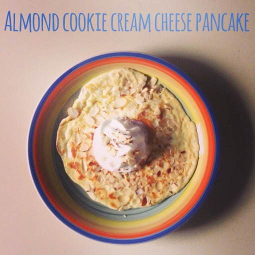 Almond Cookie Cream Cheese Pancake