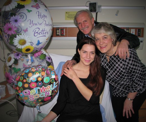 Parents and Daughter at Hospital