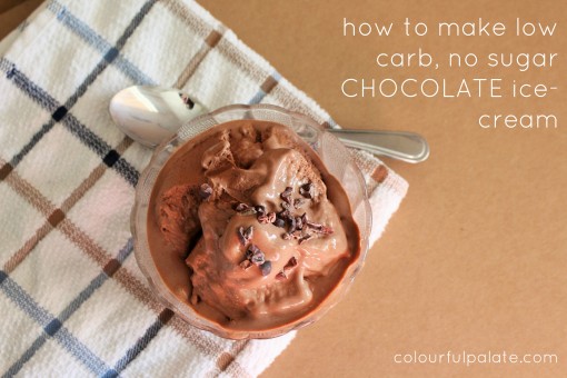 How to make low carb chocolate ice cream - Copy