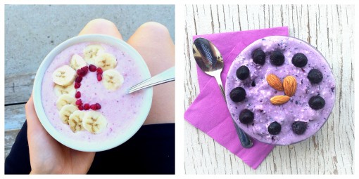 Smoothie Bowls made with the Food Processor