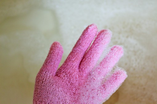 Exfoilating gloves for smooth, healthy skin