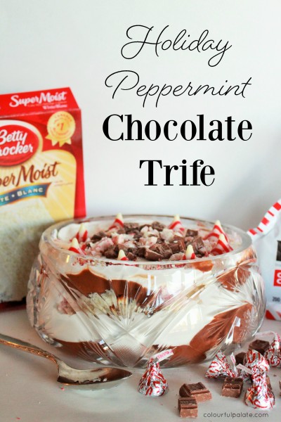 Easy Holiday Peppermint Chocolate Trifle