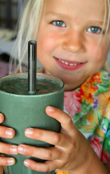 Kids love spirulina too