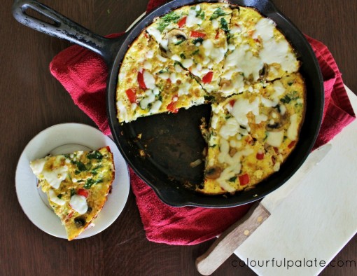 THM friendly red pepper fritatta