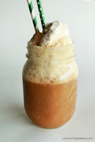 The no-sugar, low carb root beer float recipe perfect for if you are on THM, atkins, a keto diet, or just prefer not eating much sugar.